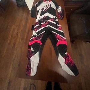 Kids, medium fly racing gear pink